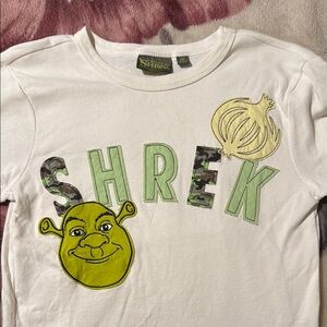 Dreamworks Shrek White Crop Top
